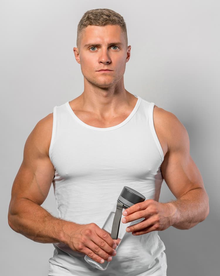 CLASSIC GYM VEST - WHITE